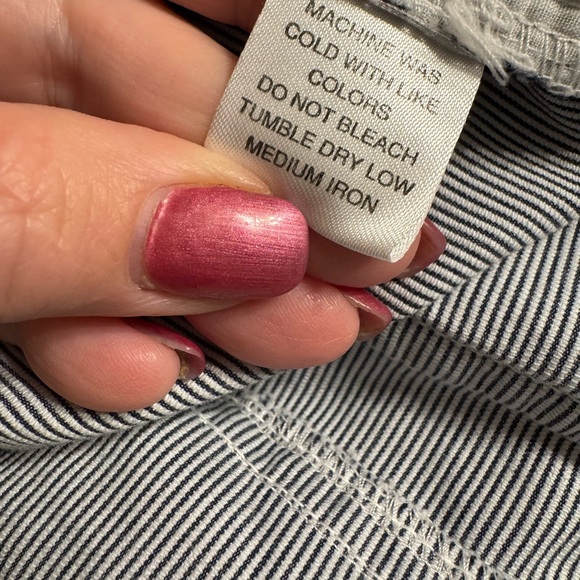 DUCK HEAD NAVY BLUE/WHITE FINE STRIPE SHORTS PLUS SIZE: 22 #L - Picture 6 of 7